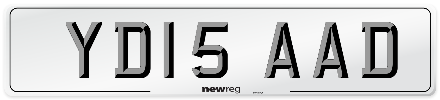 YD15 AAD Number Plate from New Reg
